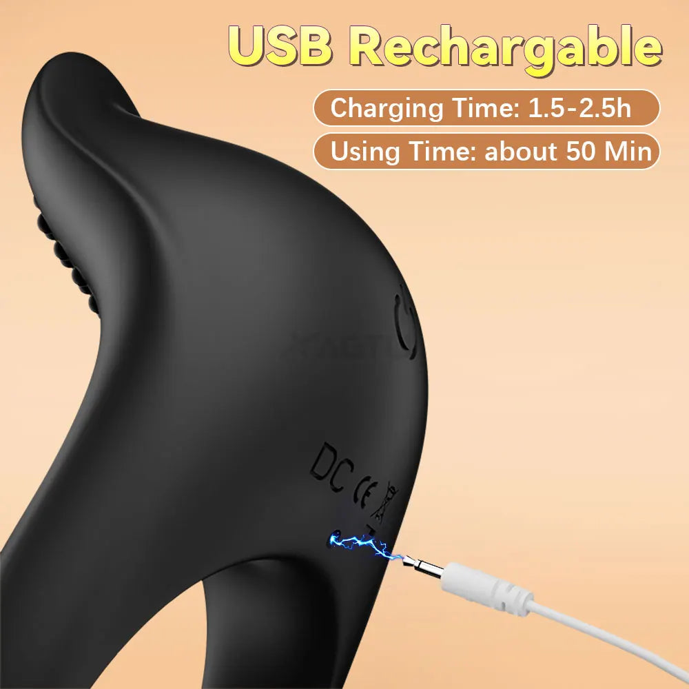 App-Control Vibrating Cock Ring – Ejaculation Delay & Remote Couples Play