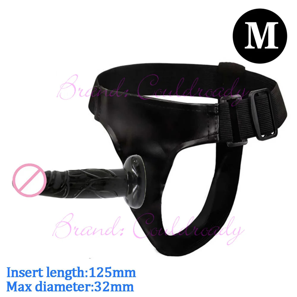 Dual‑Ended Strap‑On Harness with Double Dildo – Ultra‑Elastic Belt & Soft Dildos