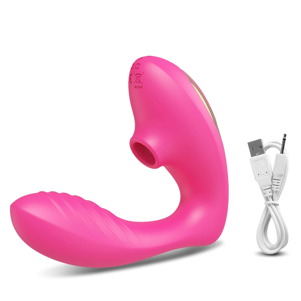 Air-Suction Vibrator – Clit & Nipple Vacuum Stimulator with Vagina Suck
