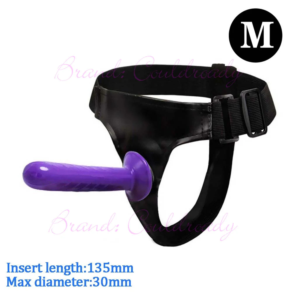Dual‑Ended Strap‑On Harness with Double Dildo – Ultra‑Elastic Belt & Soft Dildos