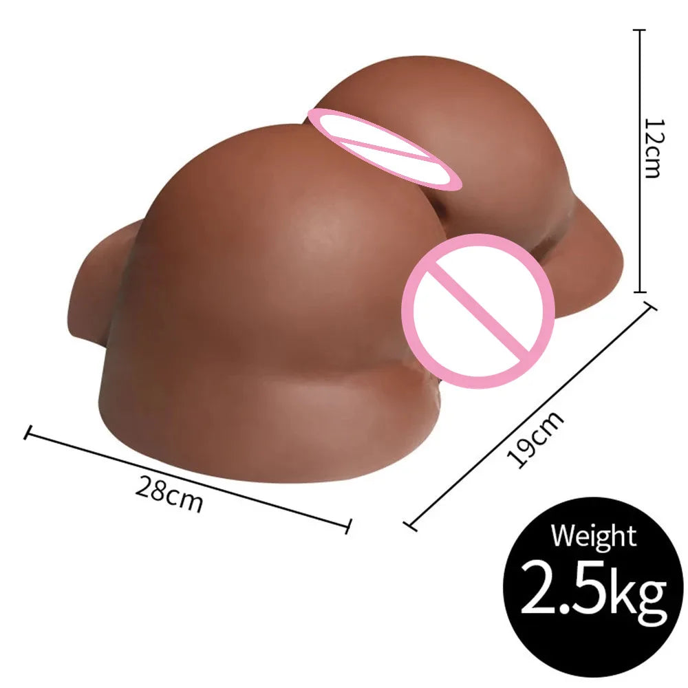 Realistic Male Torso Love Doll – 3D Muscular Half-Body with Lifelike Penis