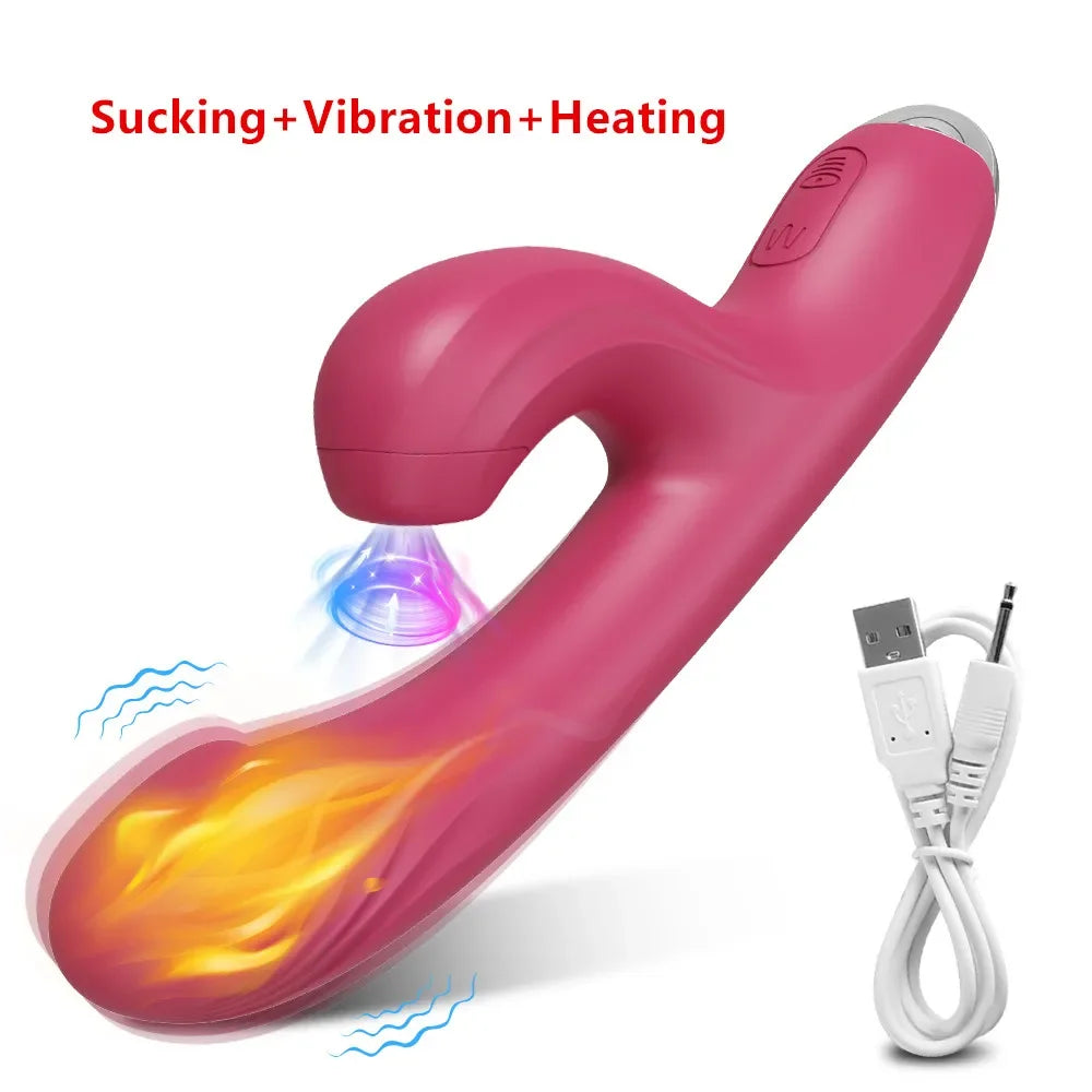 Thrust & Suck Power Vibrator – Dual Action Clit & G‑Spot Thrill Machine