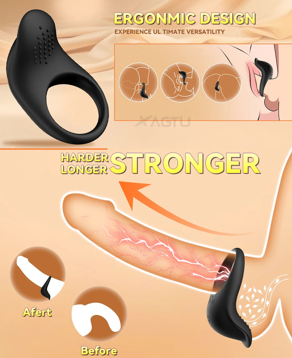 App-Control Vibrating Cock Ring – Ejaculation Delay & Remote Couples Play