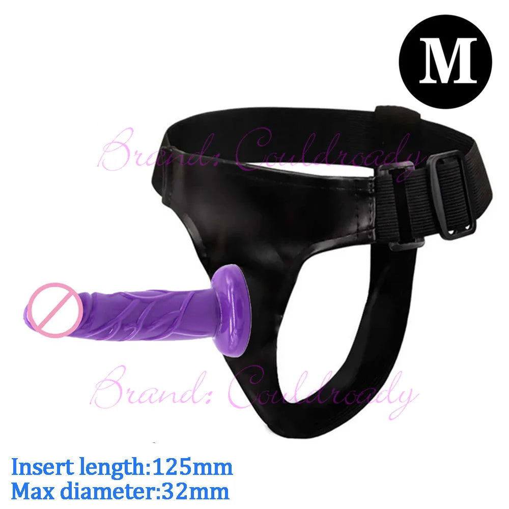 Dual‑Ended Strap‑On Harness with Double Dildo – Ultra‑Elastic Belt & Soft Dildos