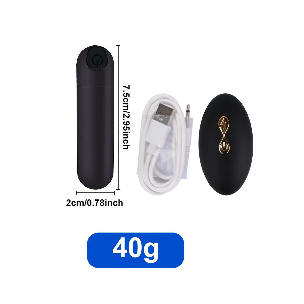Remote-Control Wearable Mini Vibrator – Panty Bullet Egg for Clit & G‑Spot