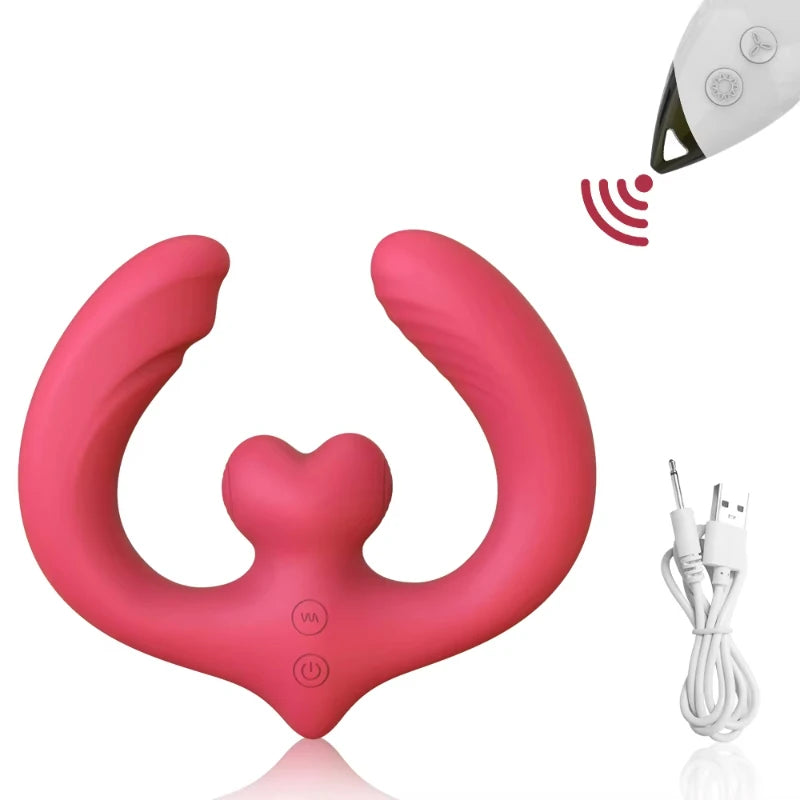 G-Spot Double-Ended Strapless Strap-On Vibrator – 7 Vibration Modes for Women & Couples