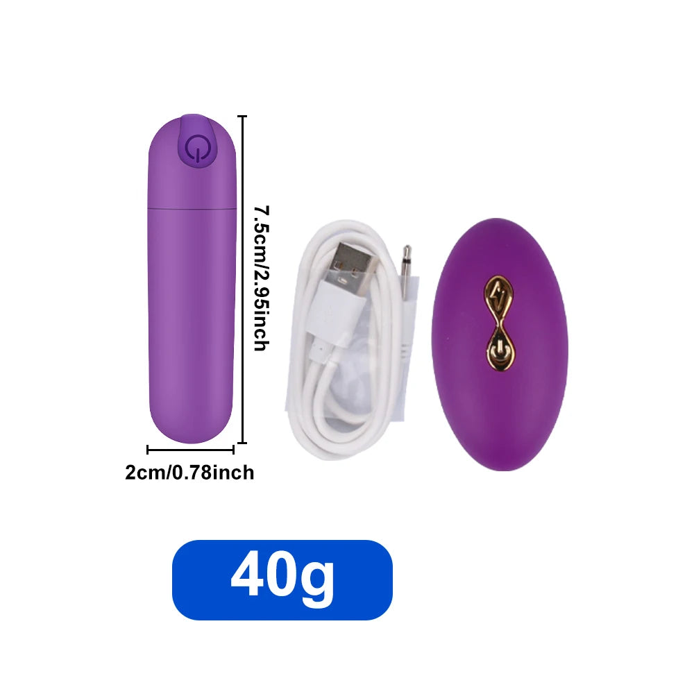 Remote-Control Wearable Mini Vibrator – Panty Bullet Egg for Clit & G‑Spot