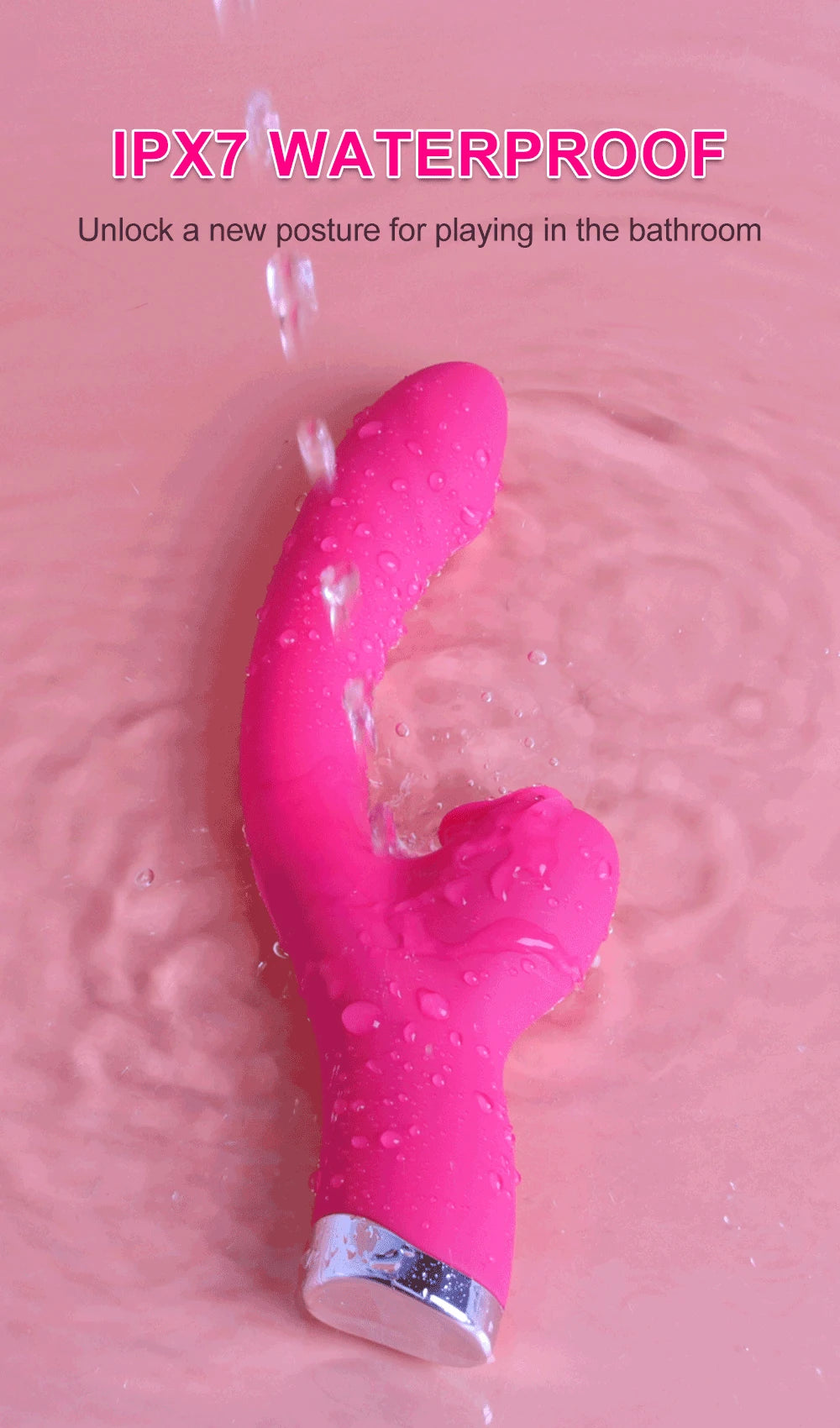 Tongue‑Licking 2‑in‑1 Vibrator – 20‑Speed Clit & G‑Spot Licker