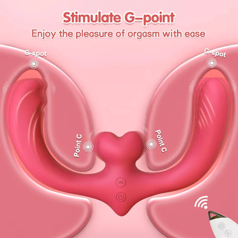 G-Spot Double-Ended Strapless Strap-On Vibrator – 7 Vibration Modes for Women & Couples