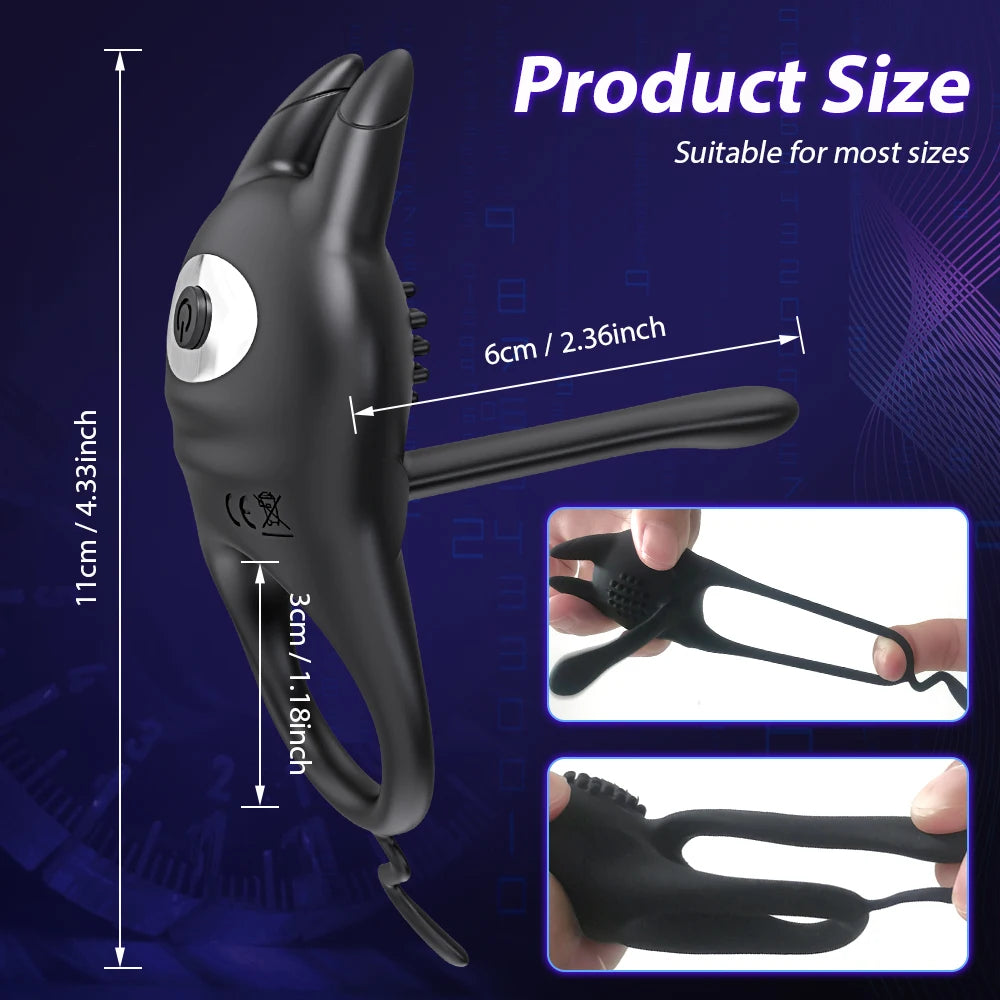 Vibrating Cock Ring for Couples – Delay Ejaculation & Clitoral Stimulation