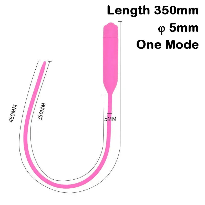 Electric Silicone Horse‑Eye Urethral Vibrator Stick – Urethral Dilator