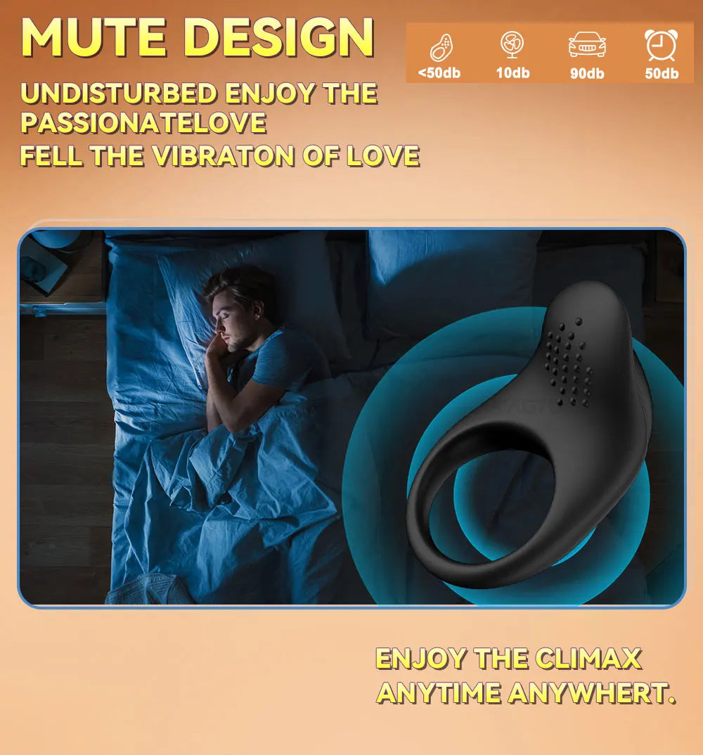 App-Control Vibrating Cock Ring – Ejaculation Delay & Remote Couples Play