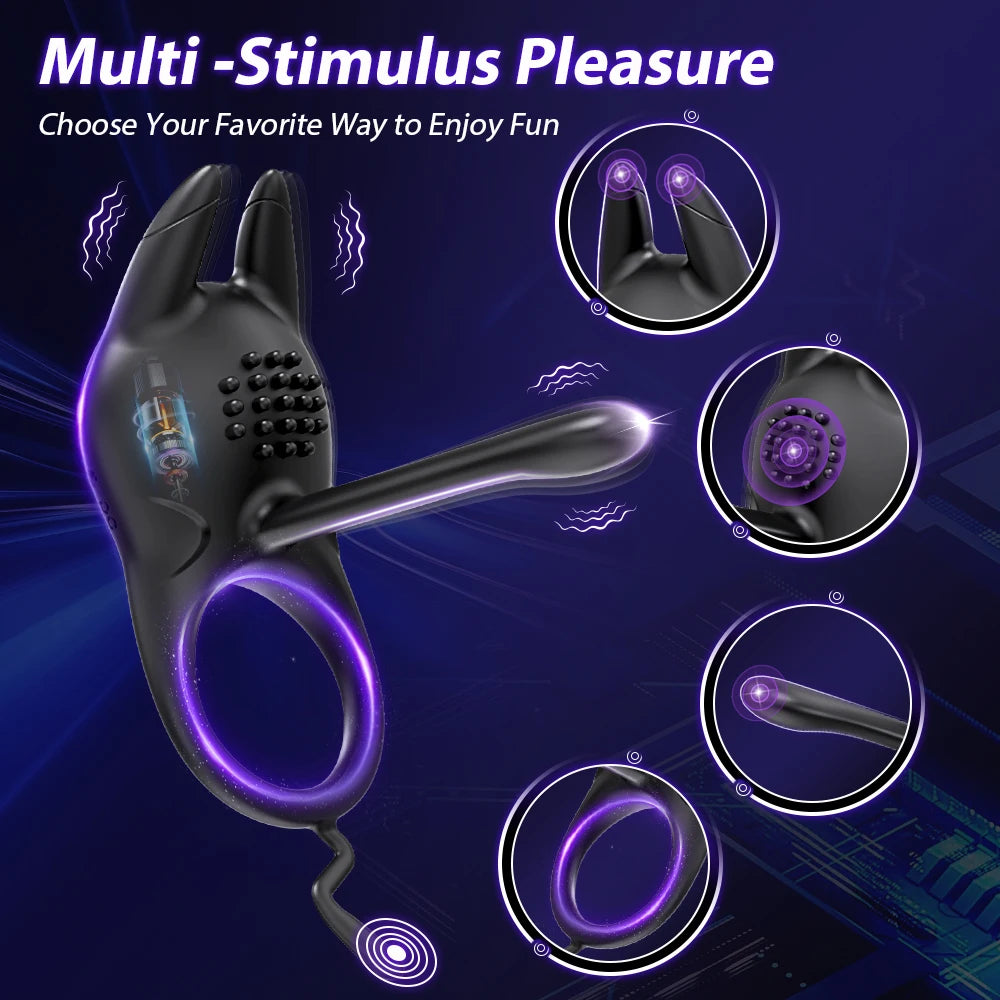 Vibrating Cock Ring for Couples – Delay Ejaculation & Clitoral Stimulation