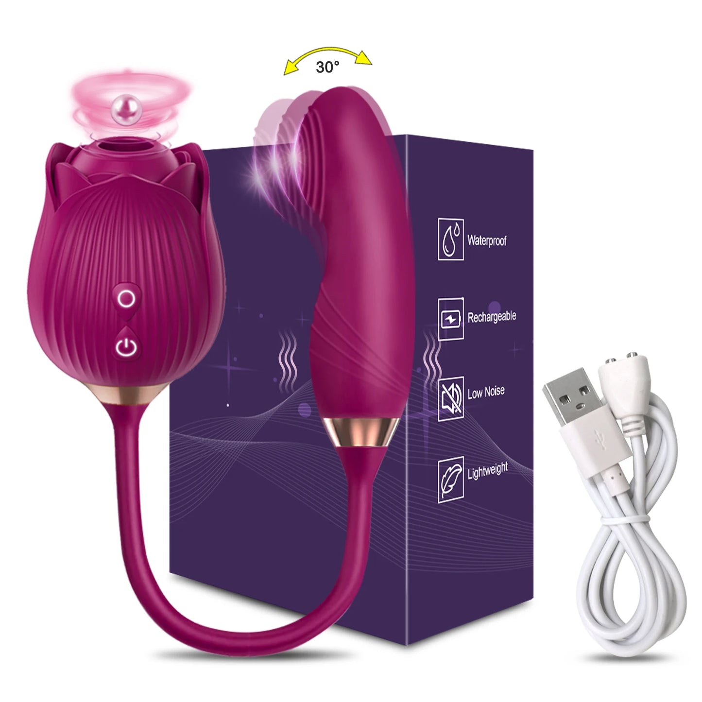 Pulse & Play Clit-Sucker Wiggle Vibrator – Suction + Finger-Style G‑Spot Tease