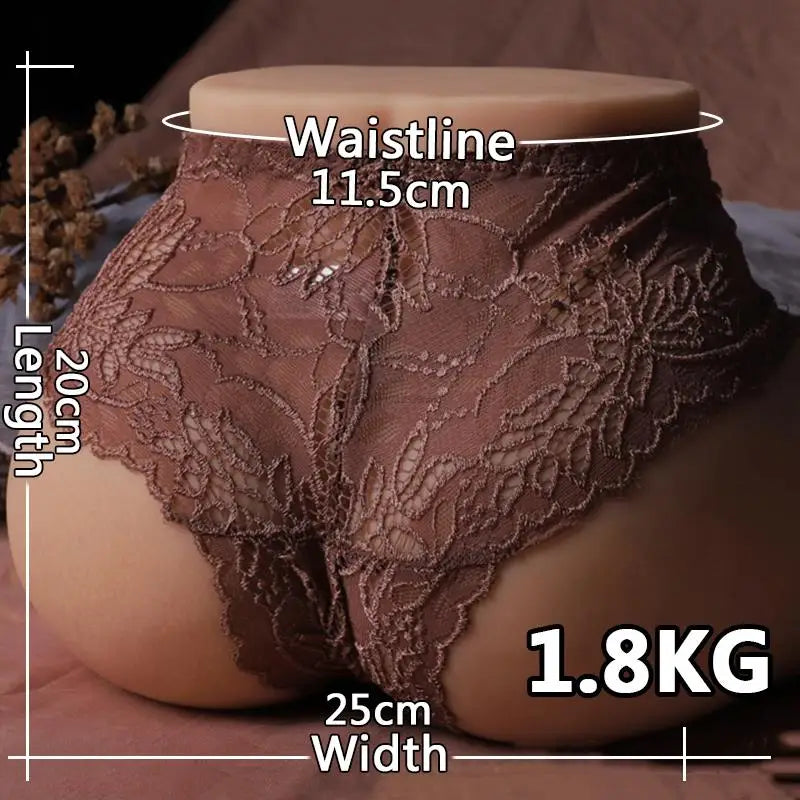 Life-Size Realistic Ass & Vagina Masturbator – Dual-Channel Silicone Sex Doll for Men