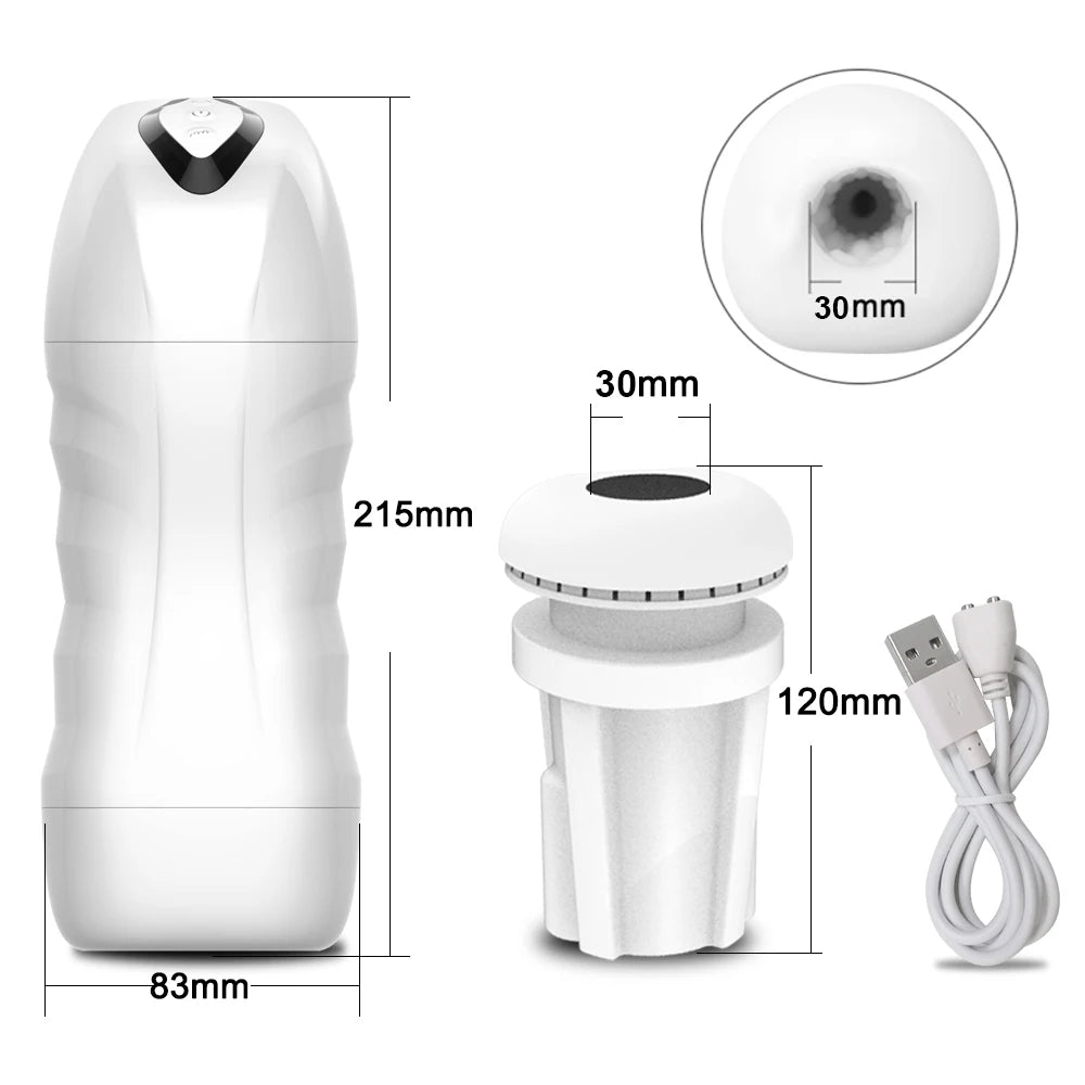 Automatic Sucking Blowjob Masturbator – Vibro Suction Cup Machine for Men