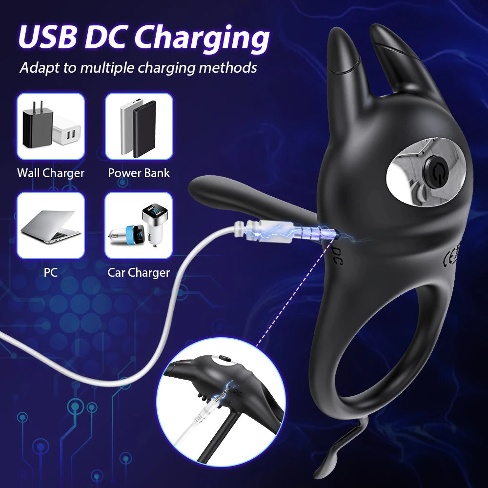 Vibrating Cock Ring for Couples – Delay Ejaculation & Clitoral Stimulation