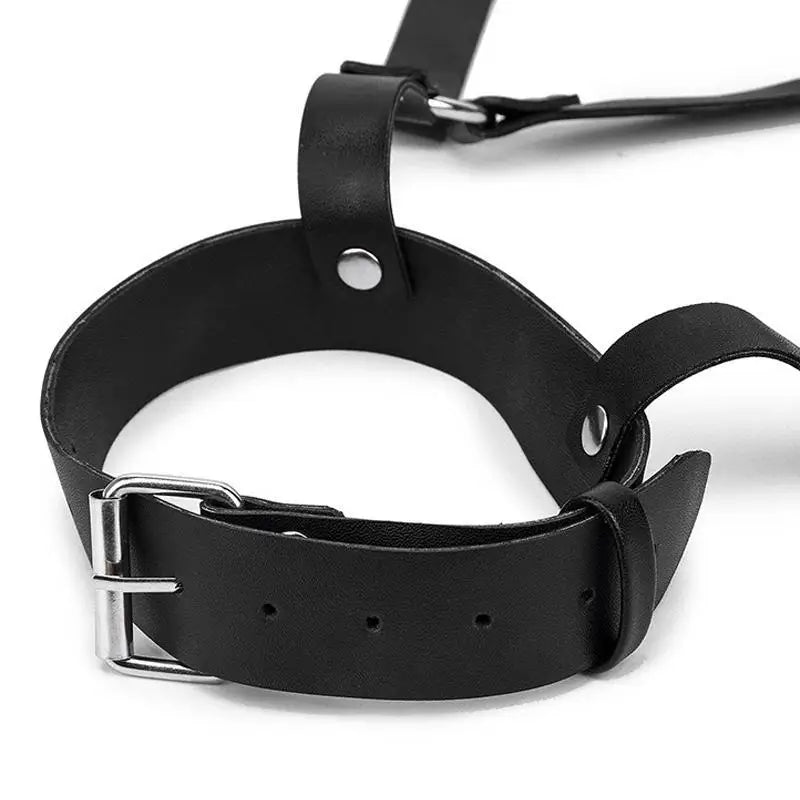Strappy Gothic Harness Belt – Adjustable Chest & Waist Bondage Lingerie