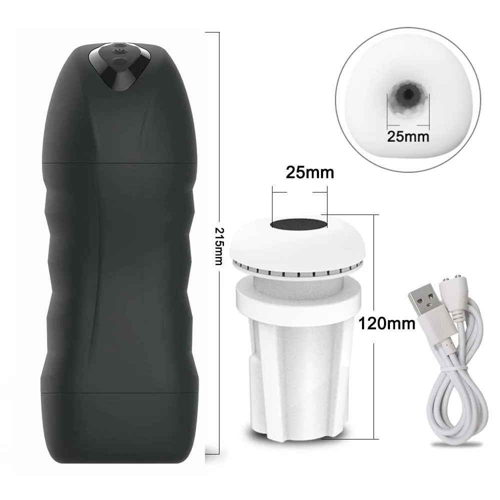 Automatic Sucking Blowjob Masturbator – Vibro Suction Cup Machine for Men
