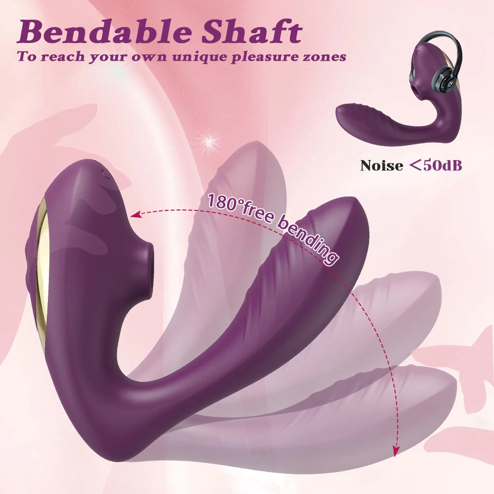 Air-Suction Vibrator – Clit & Nipple Vacuum Stimulator with Vagina Suck