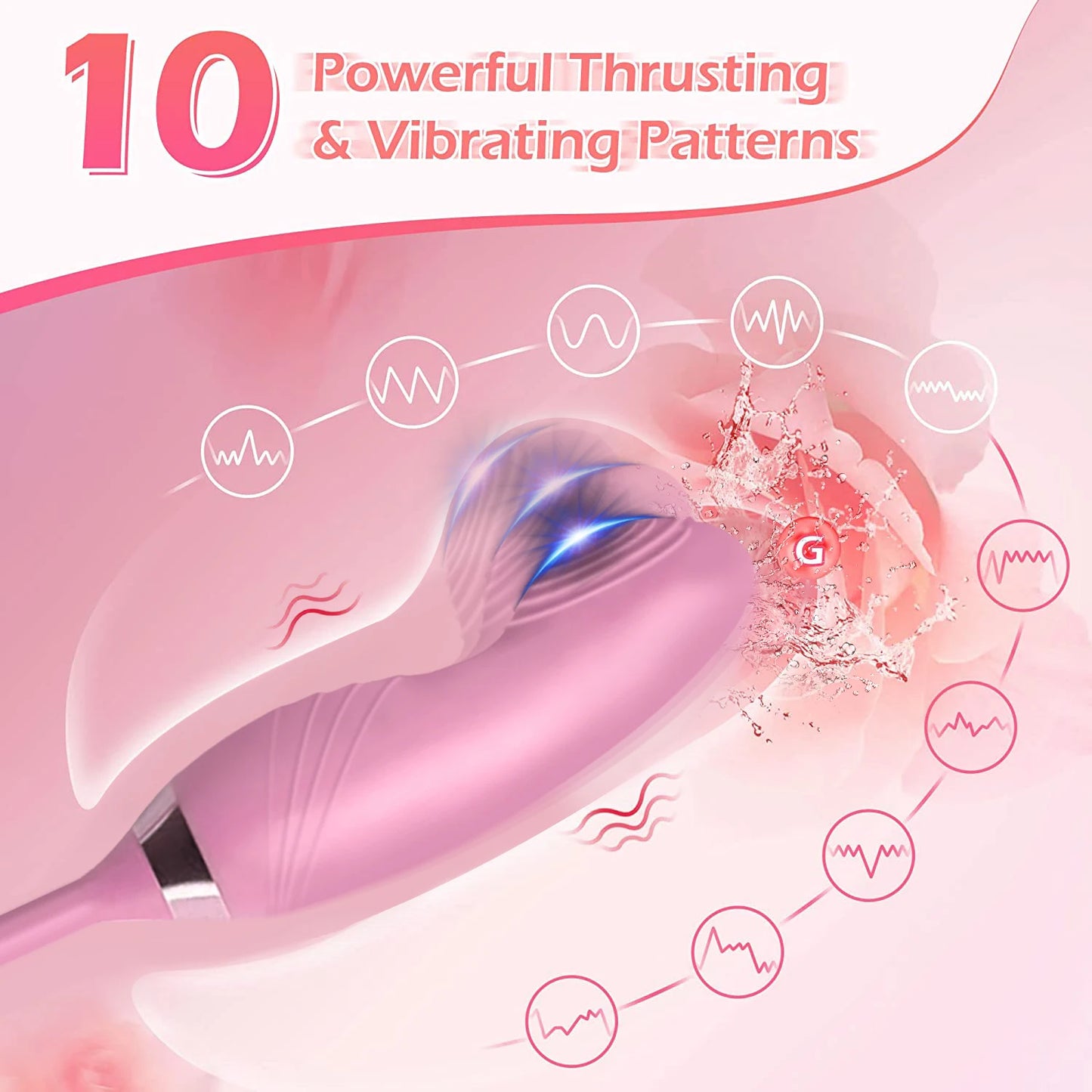 Pulse & Play Clit-Sucker Wiggle Vibrator – Suction + Finger-Style G‑Spot Tease
