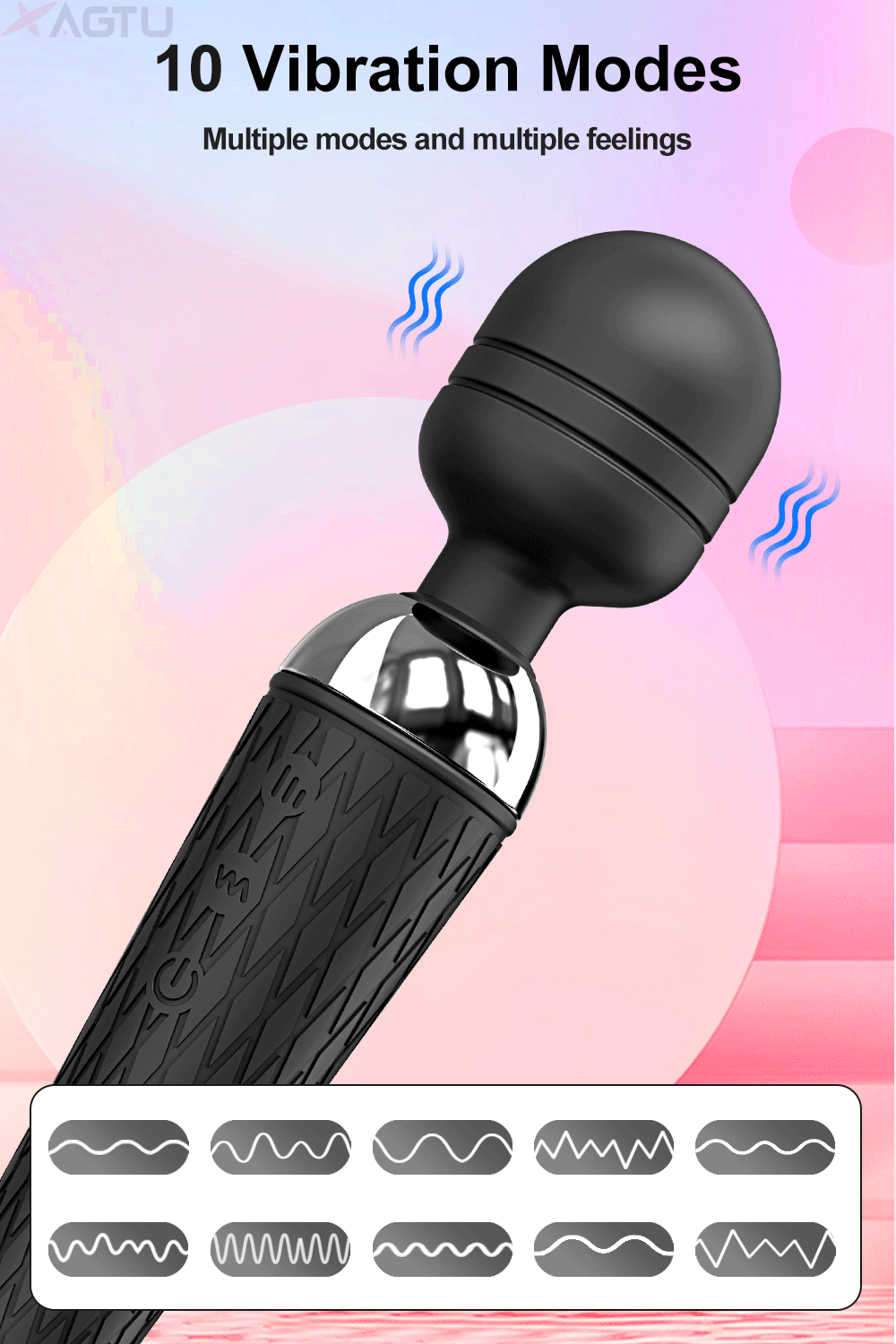 Big AV Power Wand – 20‑Mode Clit & G‑Spot Body Massager