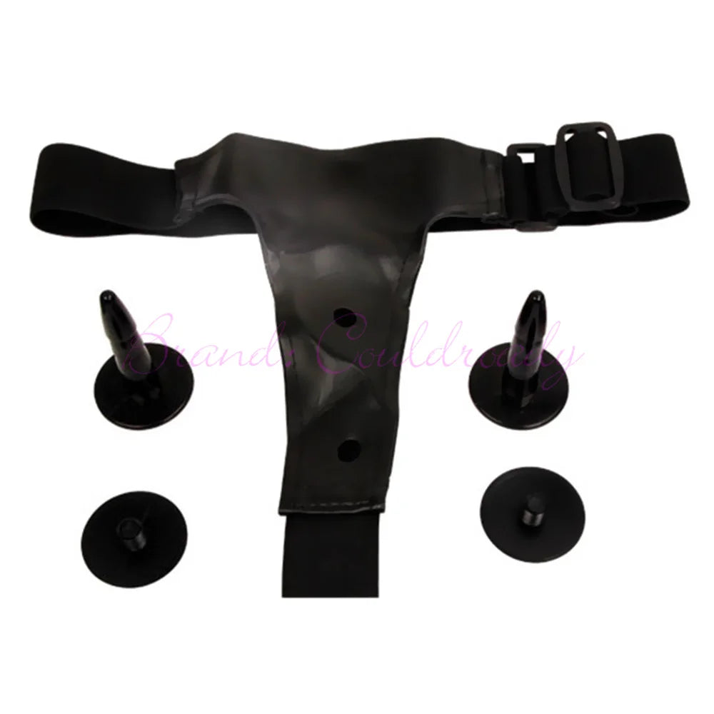 Dual‑Ended Strap‑On Harness with Double Dildo – Ultra‑Elastic Belt & Soft Dildos