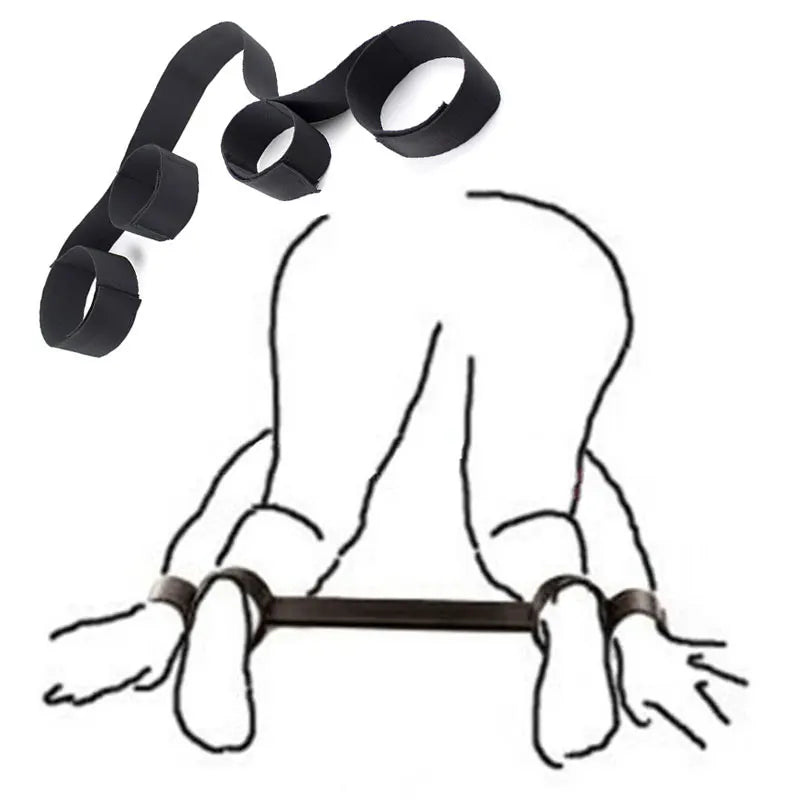 Erotic Bondage Bed Games Set – Handcuffs & Ankle Restraints Kit
