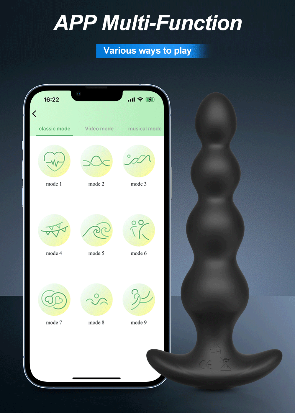 Pulse & Play App‑Control Prostate & Anal Vibrator – Wireless Bluetooth Butt Plug