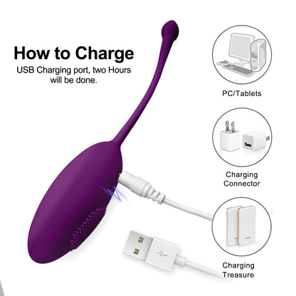 Remote-Control Bullet Egg Vibrator – G‑Spot & Clit Stimulator