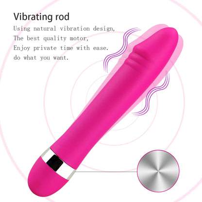 Mini AV Magic Vibrator – Realistic G‑Spot & Anal Silicone Massager