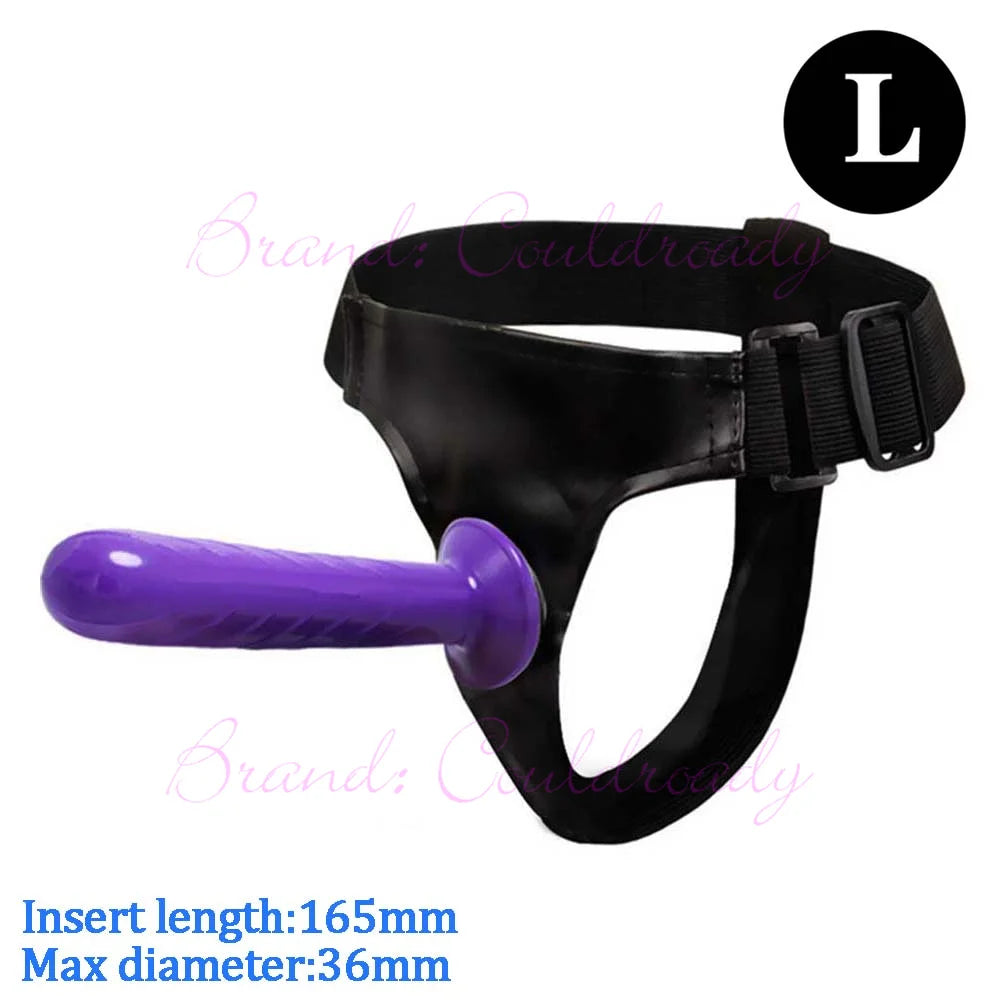 Dual‑Ended Strap‑On Harness with Double Dildo – Ultra‑Elastic Belt & Soft Dildos