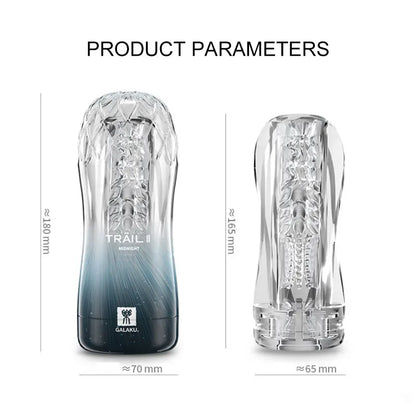 Transparent Vacuum Endurance Cup – Compact Male Stamina Trainer