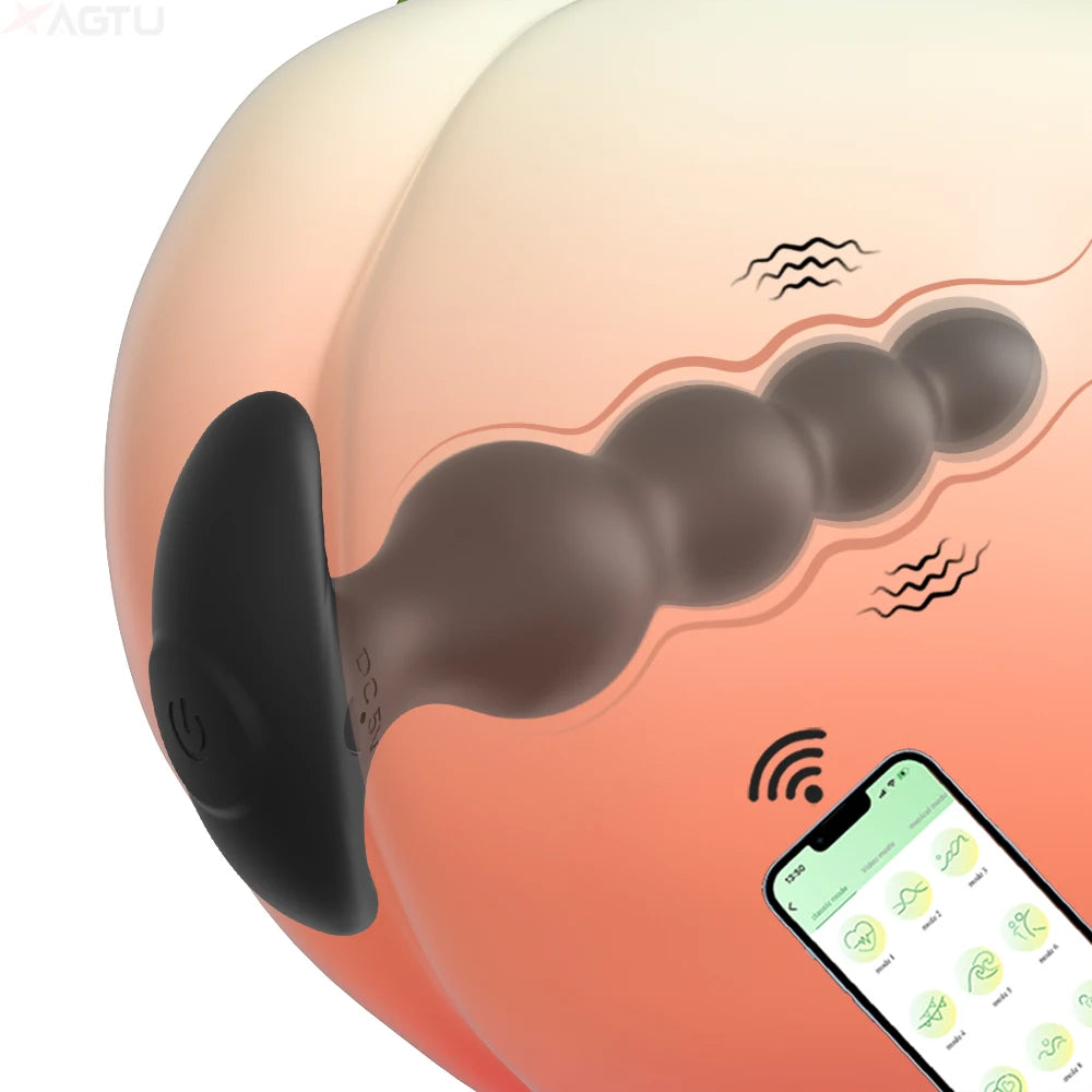 Pulse & Play App‑Control Prostate & Anal Vibrator – Wireless Bluetooth Butt Plug