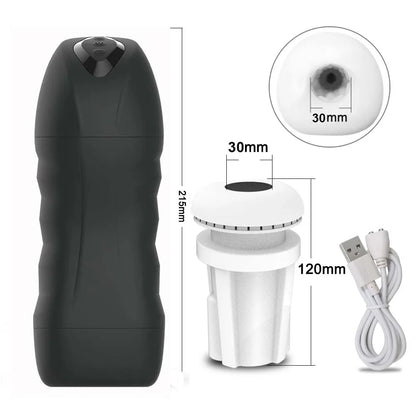 Automatic Sucking Blowjob Masturbator – Vibro Suction Cup Machine for Men