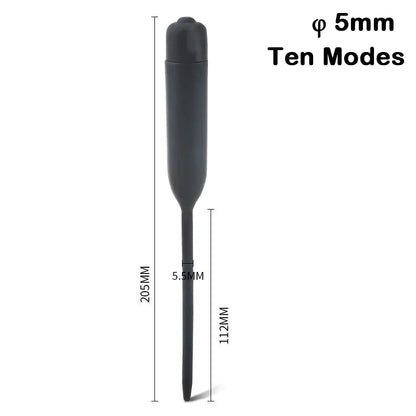Electric Silicone Horse‑Eye Urethral Vibrator Stick – Urethral Dilator
