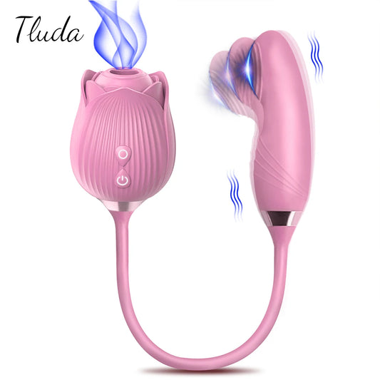 Pulse & Play Clit-Sucker Wiggle Vibrator – Suction + Finger-Style G‑Spot Tease