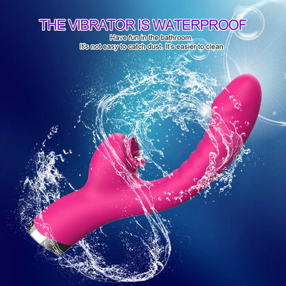 Tongue‑Licking 2‑in‑1 Vibrator – 20‑Speed Clit & G‑Spot Licker