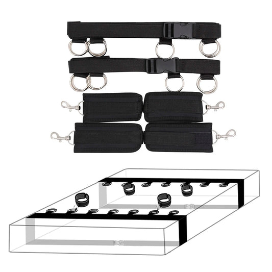 Adjustable Bed Restraints Set – Wrist & Ankle Cuffs Bondage Kit