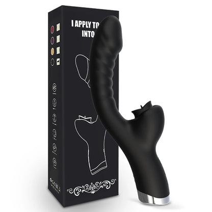 Tongue‑Licking 2‑in‑1 Vibrator – 20‑Speed Clit & G‑Spot Licker