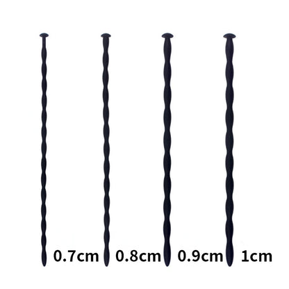 Soft Silicone Urethral Dilator – 8-Size Horse‑Eye Penis & Urethra Plug Set