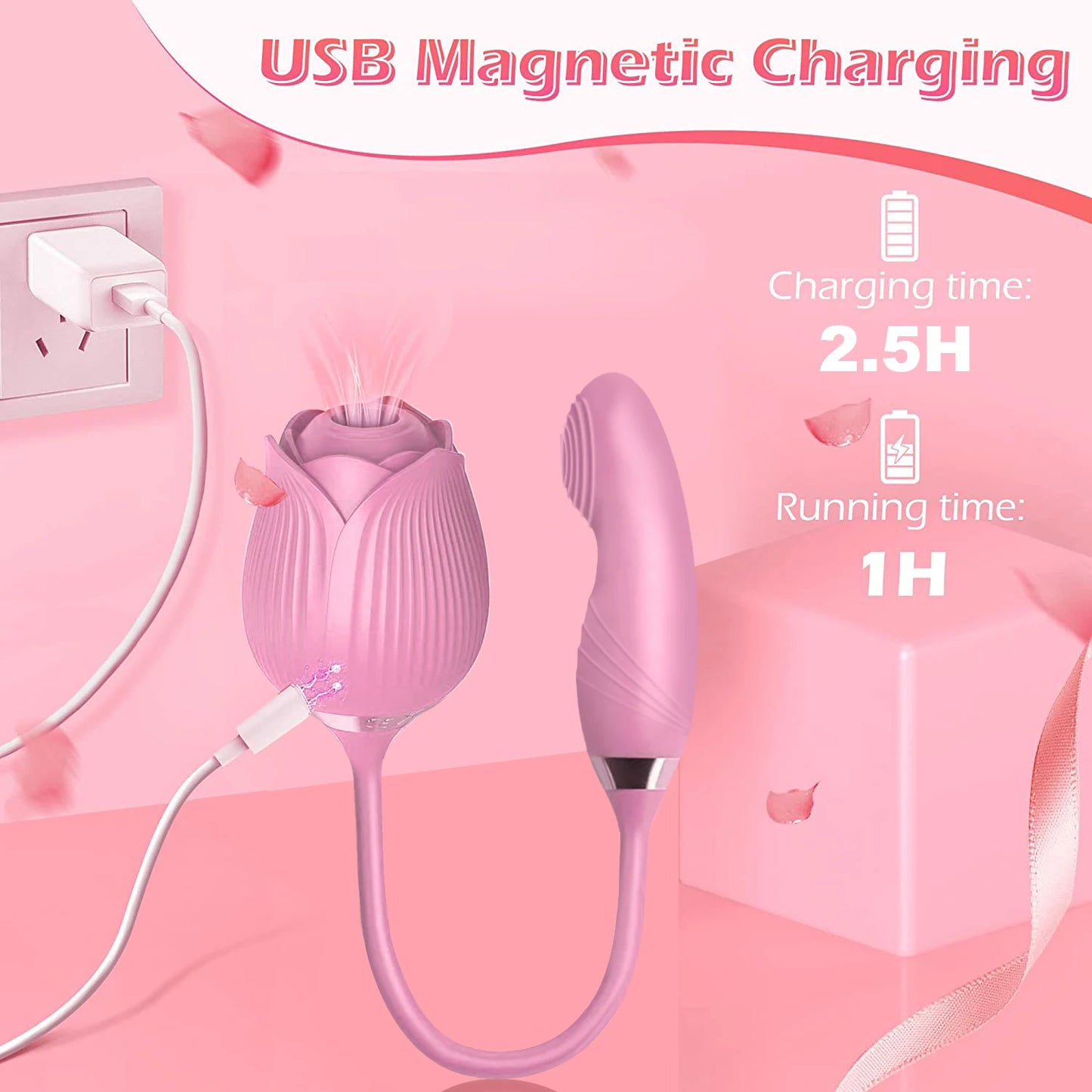 Pulse & Play Clit-Sucker Wiggle Vibrator – Suction + Finger-Style G‑Spot Tease
