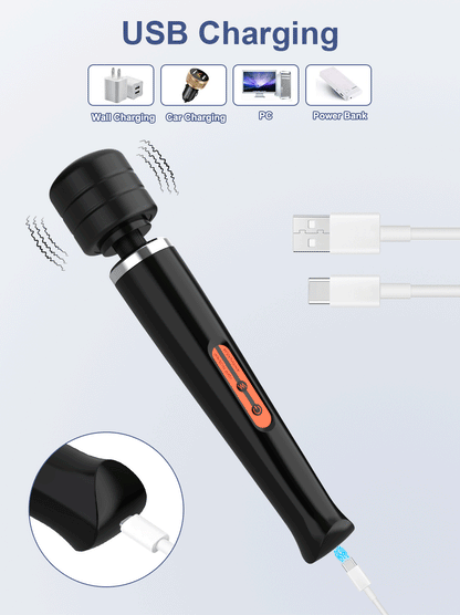 Big AV Power Wand – 20‑Mode Clit & G‑Spot Body Massager