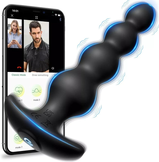Pulse & Play App‑Control Prostate & Anal Vibrator – Wireless Bluetooth Butt Plug
