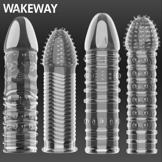 Wakeway Crystal Extender & Delay Ring – Longer-lasting Pleasure for Him