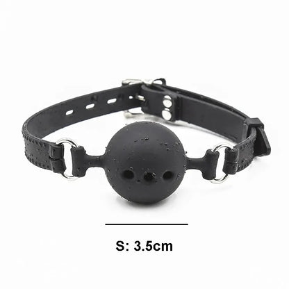 3‑Size Silicone Open‑Mouth Ball Gag – Adjustable Bondage Gag Set