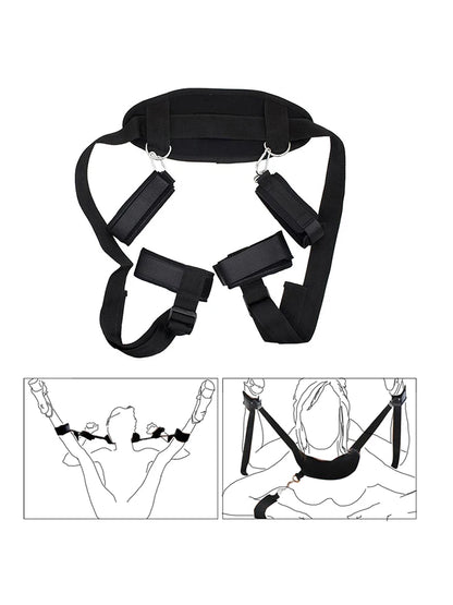 Complete Bondage Kit – Collar, Cuffs, Rope, Blindfold & Whip Set