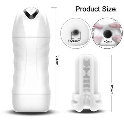 Automatic Sucking Blowjob Masturbator – Vibro Suction Cup Machine for Men