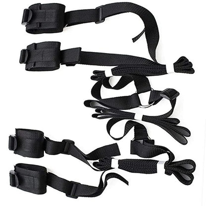 Erotic Bondage Bed Games Set – Handcuffs & Ankle Restraints Kit