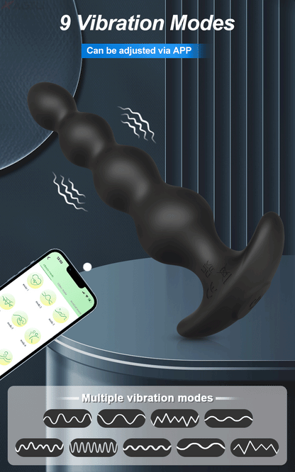 Pulse & Play App‑Control Prostate & Anal Vibrator – Wireless Bluetooth Butt Plug